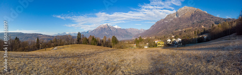 The panorama of the countryside in the mounains in Alps © Ivan Abramkin