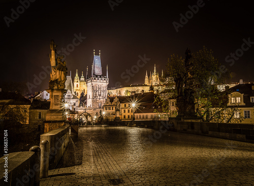 Fotografie view from charles bridge in prague