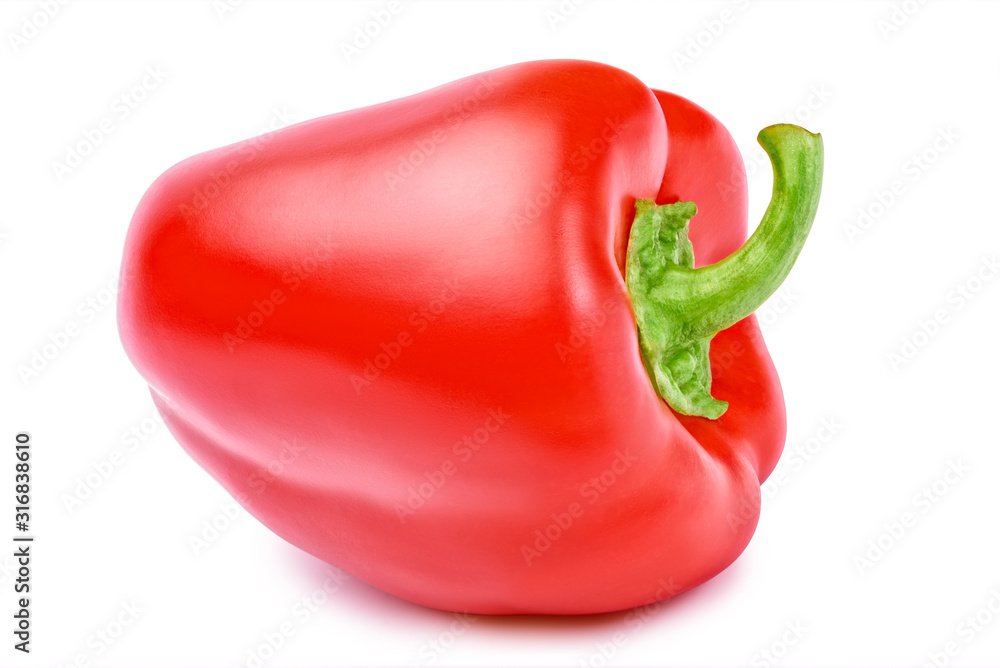 sweet red pepper isolated on white background sweet red pepper isolated on white background