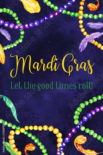 Fotografie, Obraz Composition for Mardi Gras