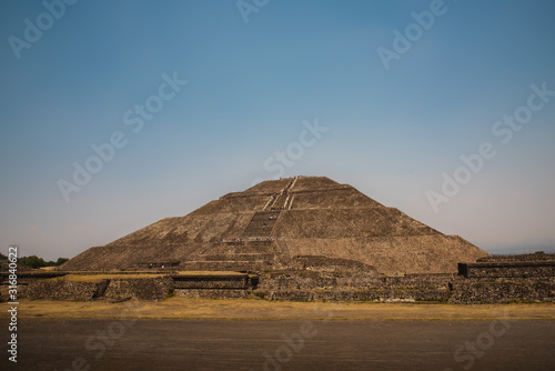 Teotihuacan  Mexico -May 2019 Most important and largest pre-Columbian city in Mexico and site of many of the most architecturally significant Mesoamerican pyramids built in the pre-Columbian Americas