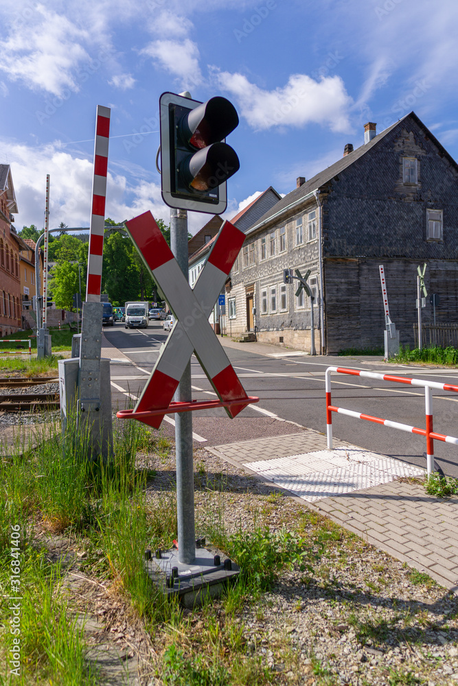 Bahnübergang Signalanlage Stock Photo | Adobe Stock