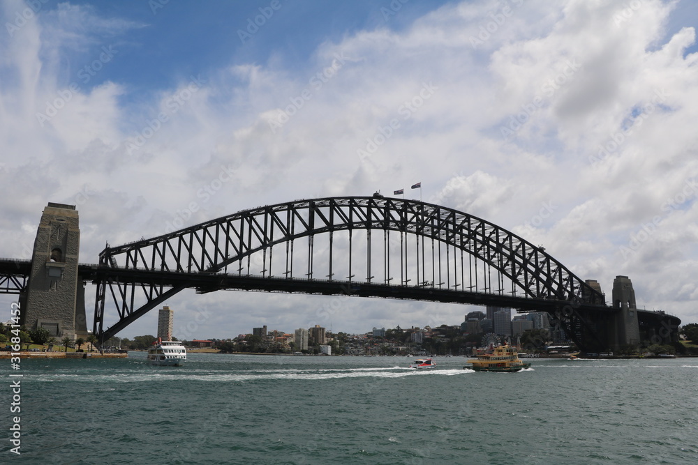 Sydney Harbor Bridge nearby Circular Quay in Sydney, Australia