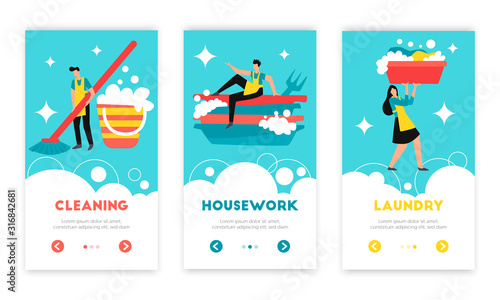 Cleaning Banners Set 