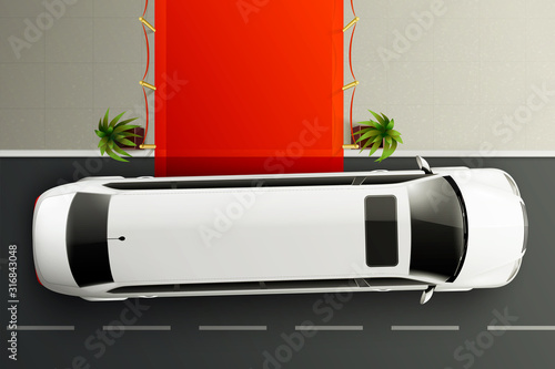 Limousine Red Carpet Composition