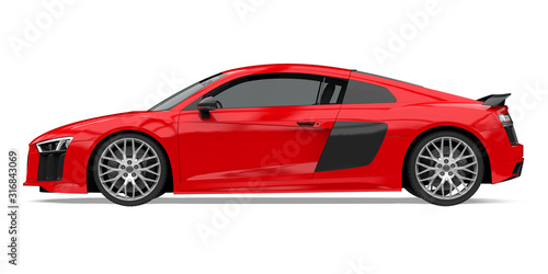 Sport Car Isolated