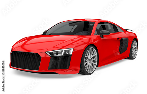 Obraz na plátně Sport Car Isolated