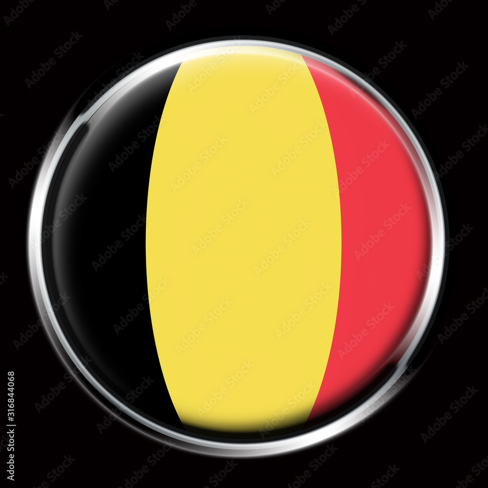 Fototapeta premium Bandiera Belgio