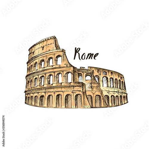 Coliseum in Rome, Italy.