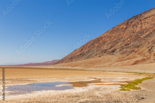 View of the salt pan in Death Valley National Park  California  USA.