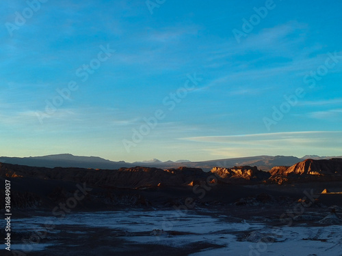 Atacama desert sunset chile andes mountain