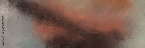 grunge horizontal background with pastel brown, very dark pink and old mauve color