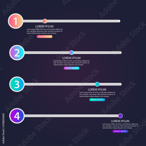 Wallpaper Mural Business Infographics. Vector business template for presentations. Creative concepts for infographics. Torontodigital.ca