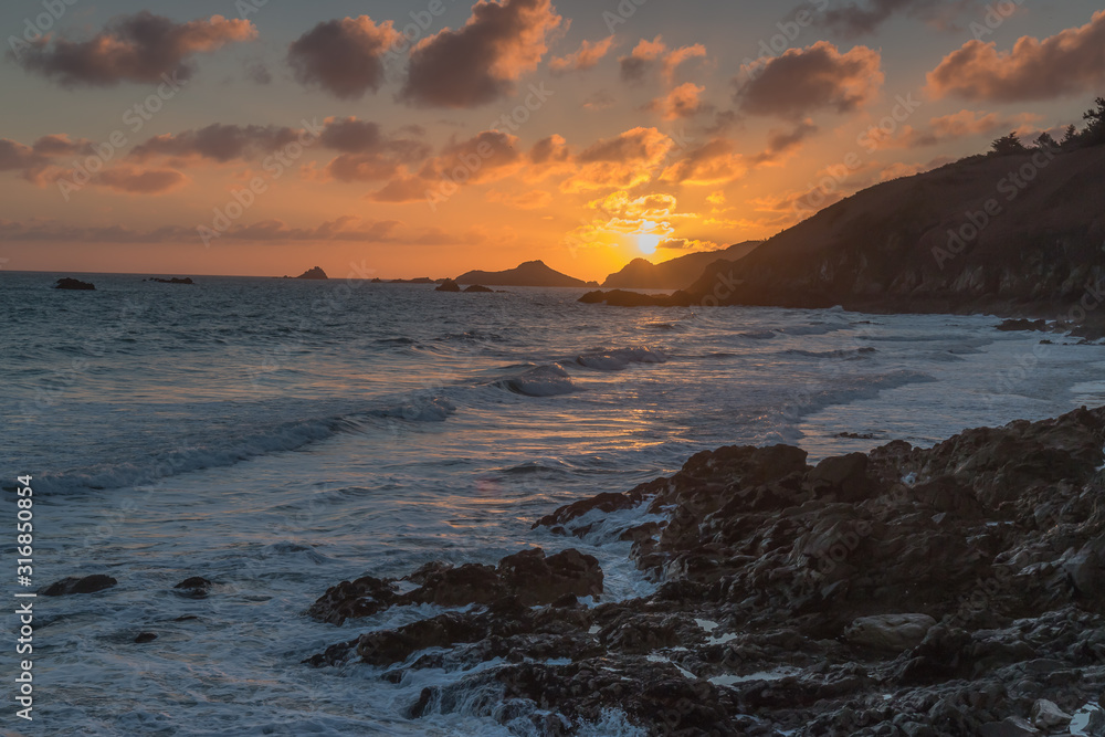 Plage Bonaparte au lever