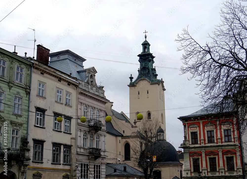 Obraz premium Ľviv in December 2019
