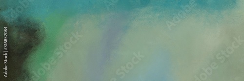 Fototapeta Naklejka Na Ścianę i Meble -  retro horizontal background with light slate gray, very dark blue and teal blue color