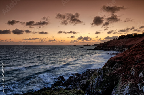 Plage Bonaparte au couchant