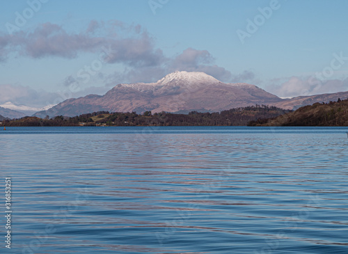 Ben Lomond, Scotland. Taken from Loch Lomond. photo