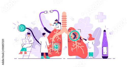 Pulmonology concept. Lungs healthcare persons