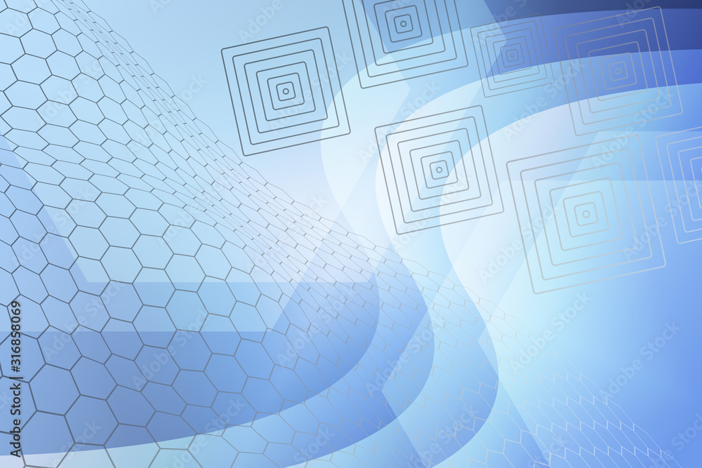 Obraz premium abstract, blue, wave, wallpaper, design, illustration, light, curve, art, backgrounds, texture, pattern, backdrop, graphic, line, swirl, white, abstraction, color, digital, shape, lines, waves, image