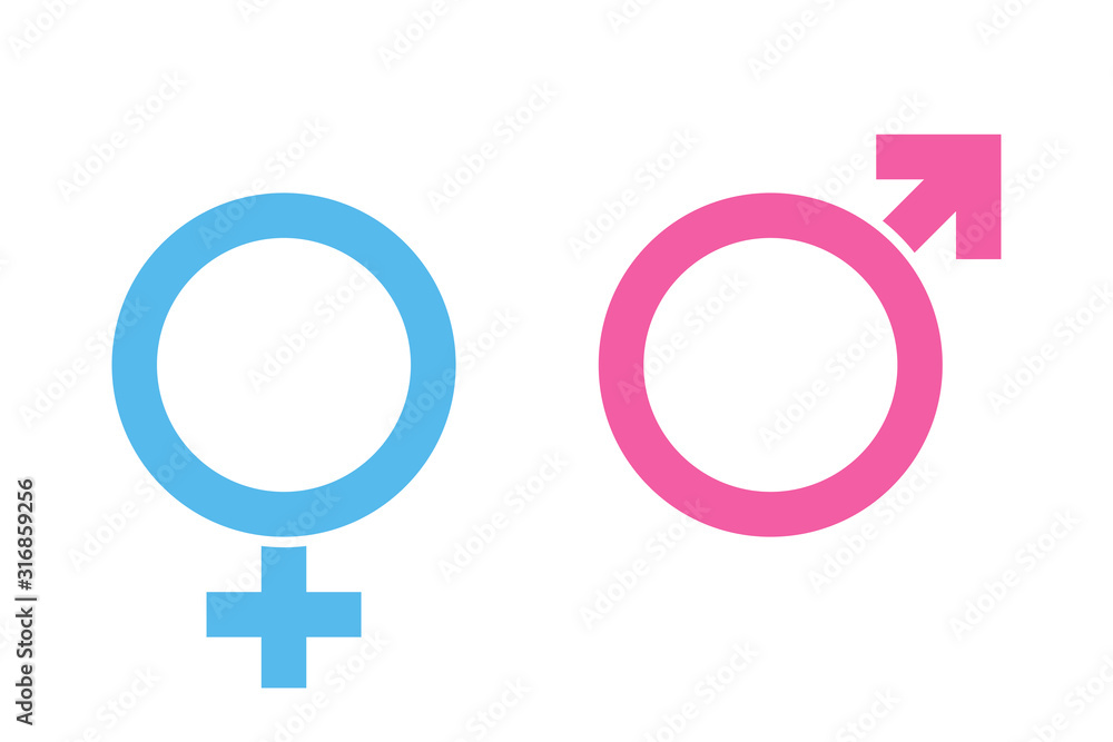 Sex or male vector icons isolated on white background blue and pink colors. Female symbol. Male sex icon. Gender sign. Sex or male vector icons isolated on white background blue and pink colors. Female symbol. Male sex icon. Gender sign.