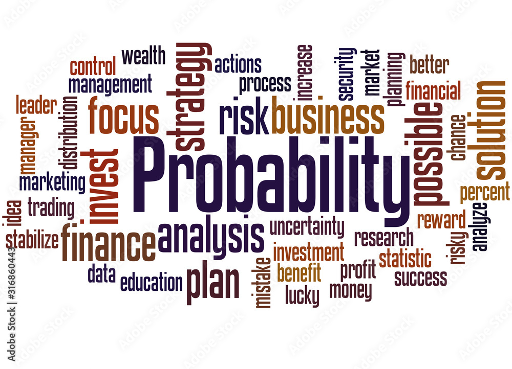 Probability in business word cloud concept 4 Probability in business word cloud concept 4