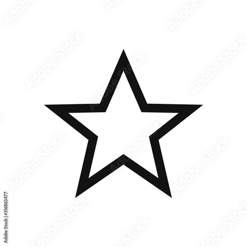 Star vector icon in modern design style for web site and mobile app