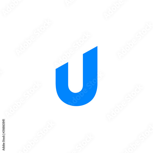 U letter clean icon - VECTOR