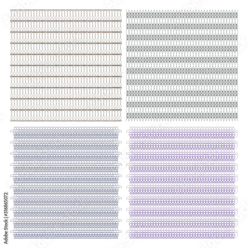 Watermark ,Guilloche lines security  background for certificate, design element,