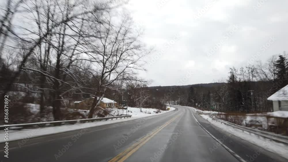Winter West Valley New York USA white snow Winter West Valley New York USA white snow