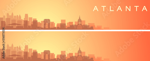 Atlanta Beautiful Skyline Scenery Banner
