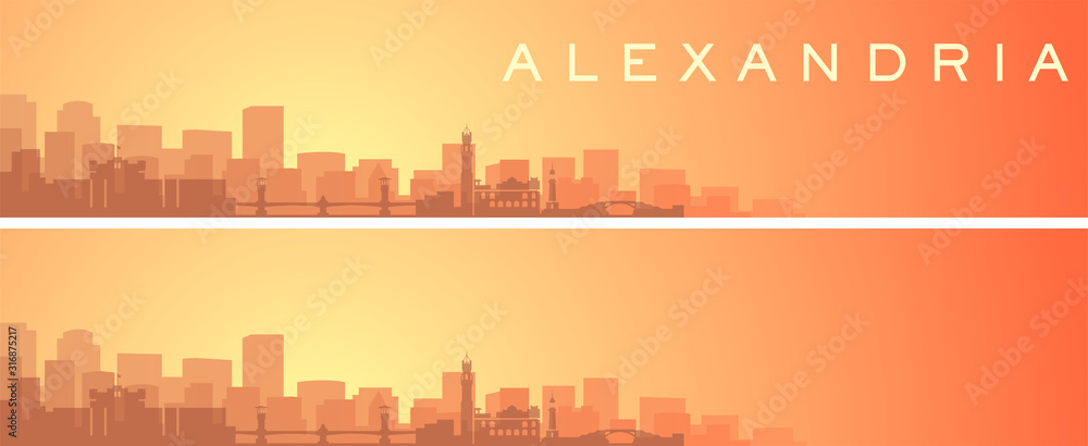 Alexandria Beautiful Skyline Scenery Banner