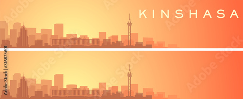Kinshasa Beautiful Skyline Scenery Banner