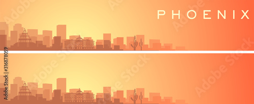 Phoenix Beautiful Skyline Scenery Banner