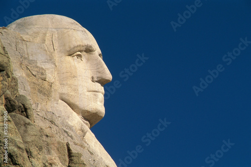 Profile of George Washington from Mount Rushmore
