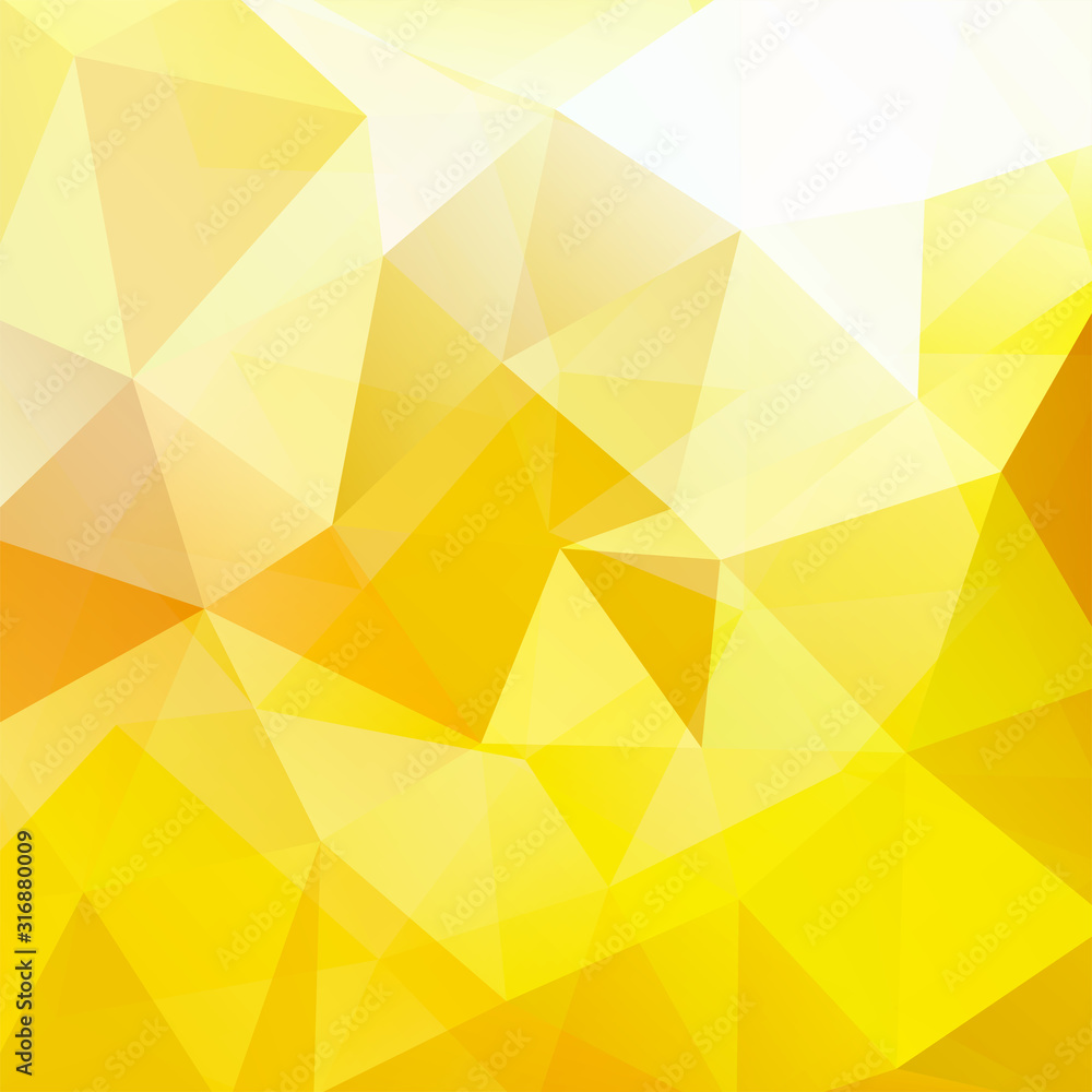 Abstract yellow mosaic background. Triangle geometric background. Design elements. Vector illustration Abstract yellow mosaic background. Triangle geometric background. Design elements. Vector illustration