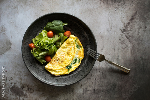 Spinach Omelette with a Mix...