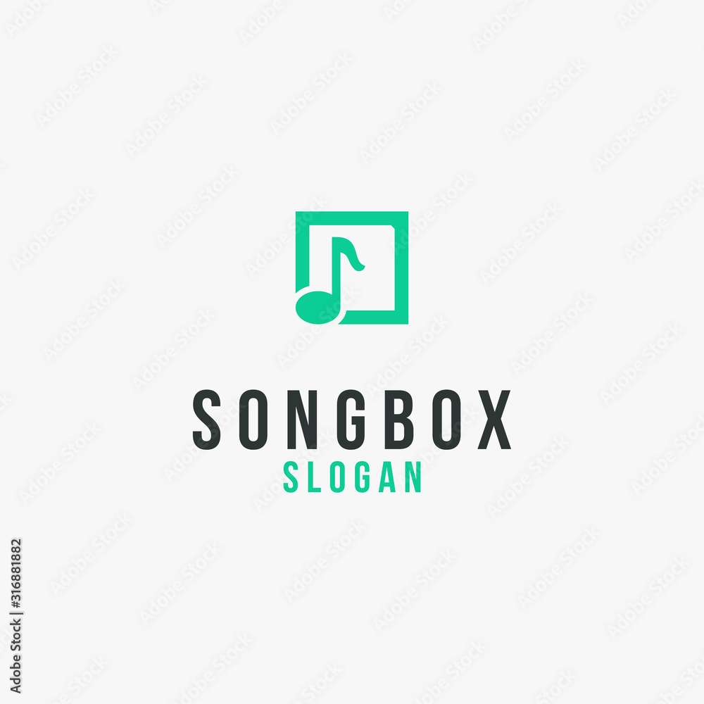 key song icon and box icon logo concept key song icon and box icon logo concept