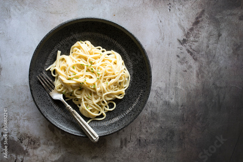 Lemon Garlic Pasta Alfredo