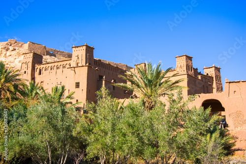 Kasbah Ait Ben Haddou in the Atlas Mountains of Morocco. UNESCO World Heritage Site since 1987. Several films have been shot there.