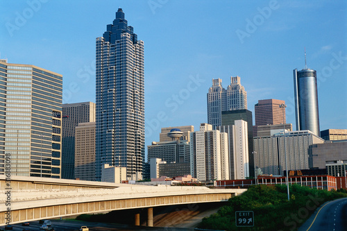 Atlanta buildings under blue skies © spiritofamerica
