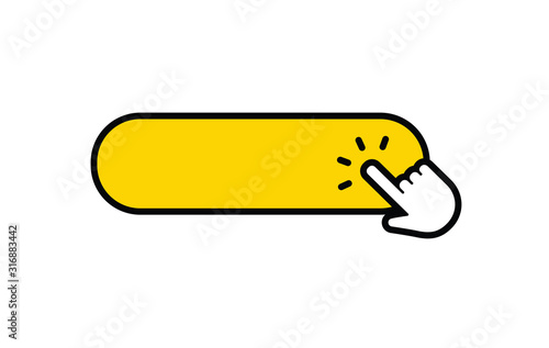 Click here button with hand clicking icon.