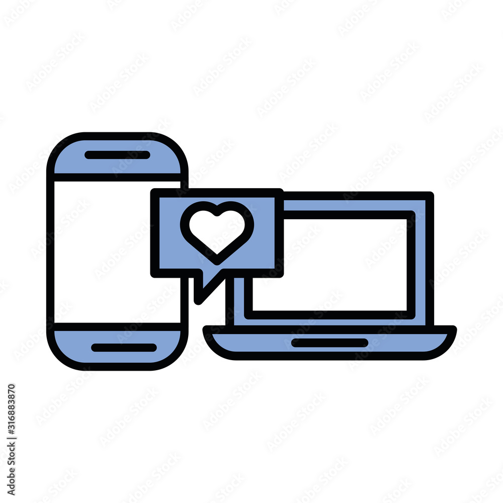 happy valentines day laptop with heart happy valentines day laptop with heart