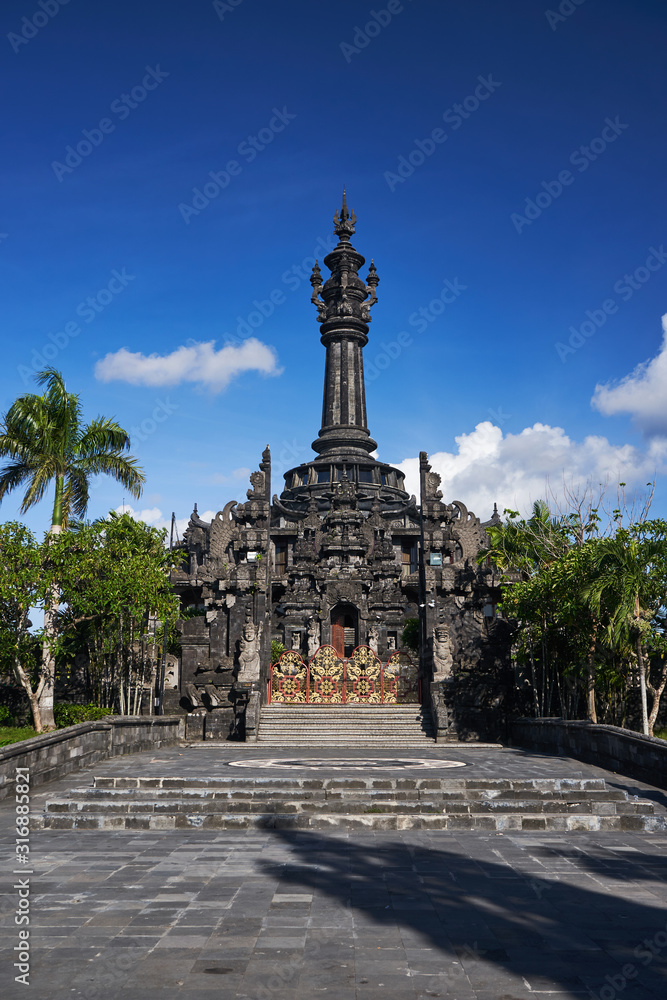  Indonesia Balinese city park with monument national cultury