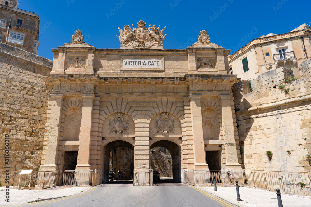 The Victoria Gate of Malta's capital Valletta