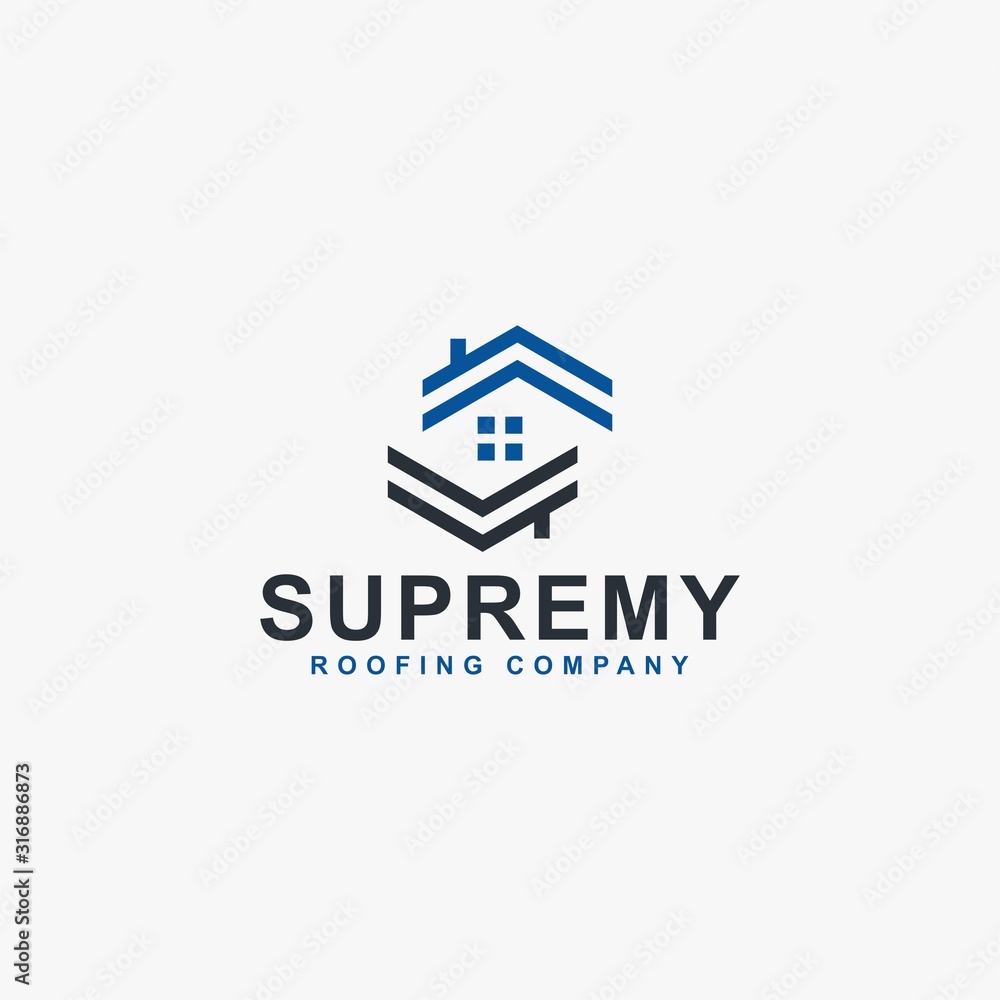 Real estate logo design. Monogram S and house abstract symbols. Outline house icon vector. Real estate logo design. Monogram S and house abstract symbols. Outline house icon vector.