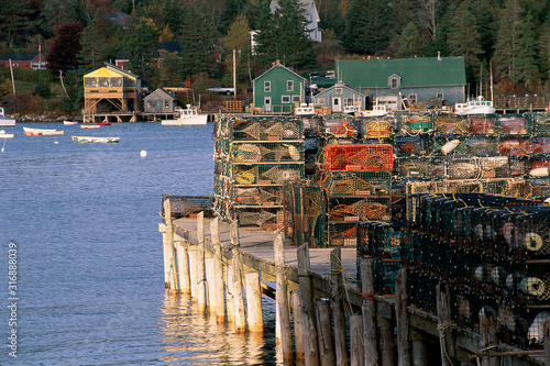 Fotografija Maine fishing village