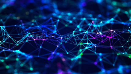 Data technology background. Abstract digital background. Science background. Technological background. Matrix. Binary Code. 3D rendering. 4k.