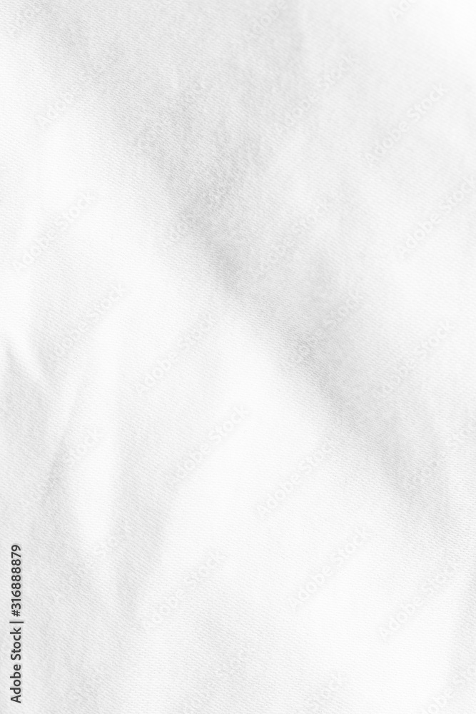 Obraz premium White bedding sheets texture for background.