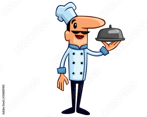 chef with pan